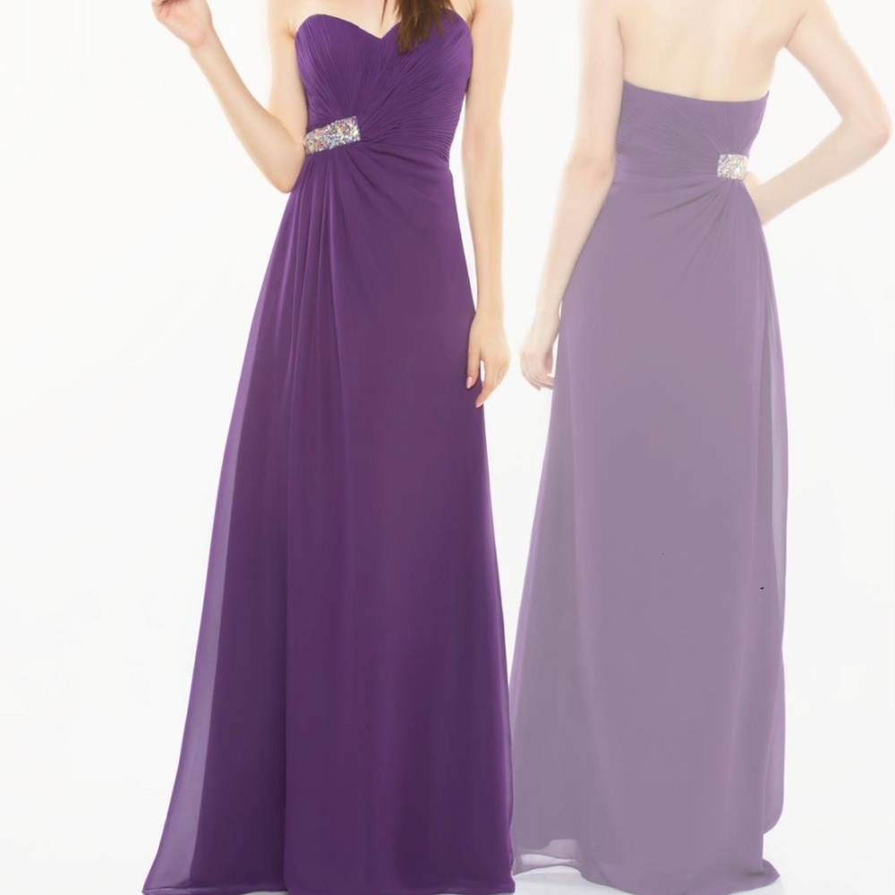 NWT PURPLE MILANO FORMALS BRIDESMAID DRESS MULTIPLE SIZES Plus Sizes